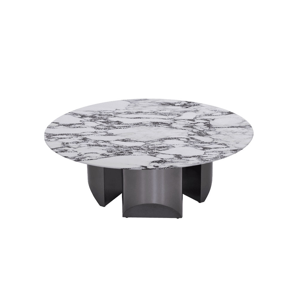 NOA – Mix & Match Marble Coffee Table with Stainless Steel Leg (1000mm)
