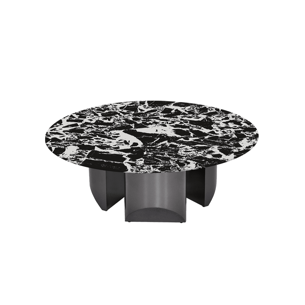 NOA – Mix & Match Marble Coffee Table with Stainless Steel Leg (1000mm)