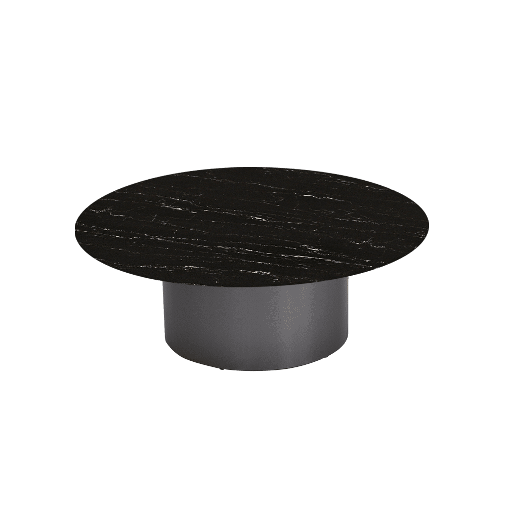 YUNA – Mix & Match Marble Coffee Table with Stainless Steel Leg (1000mm)