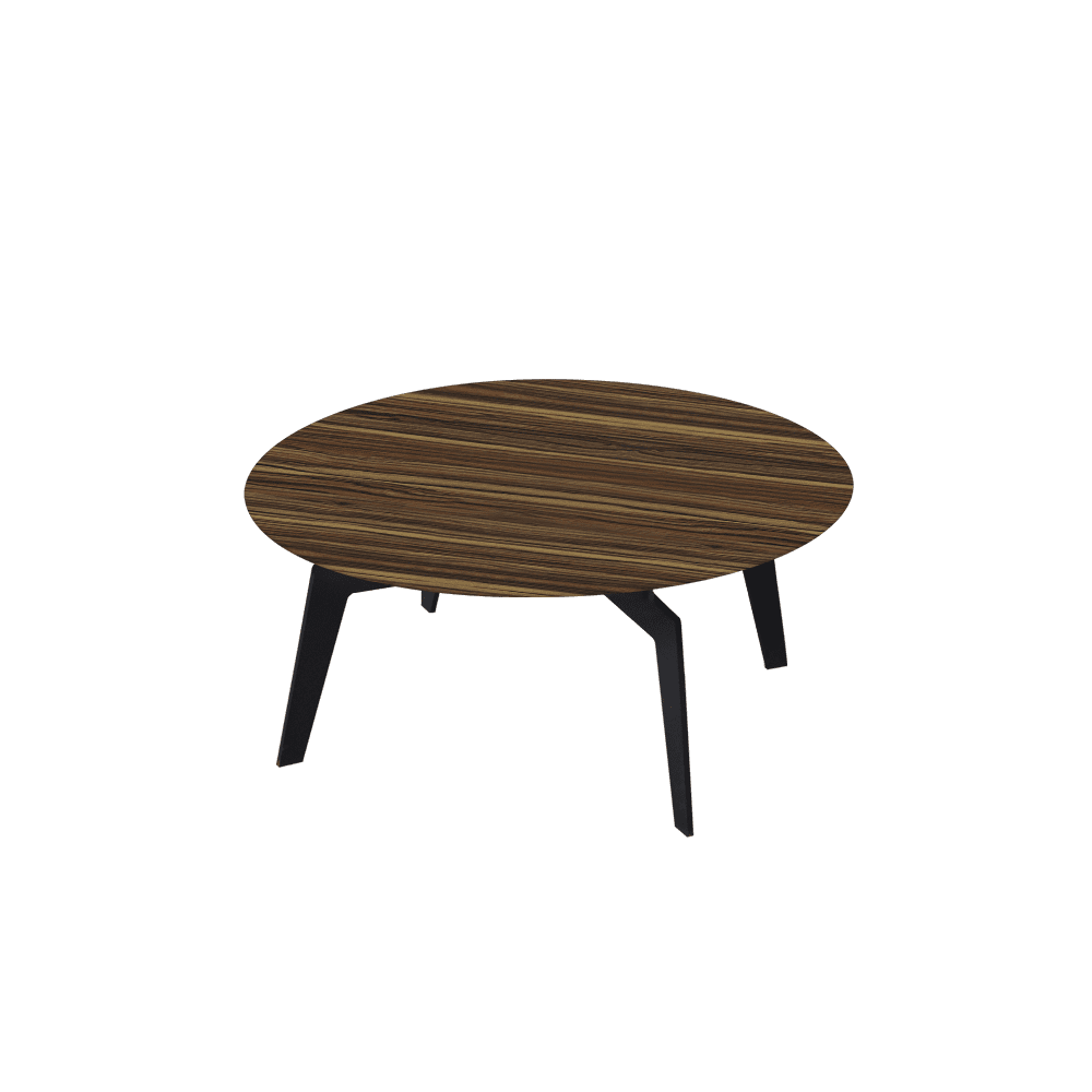 ELENA – Mix & Match Marble Coffee Table with Black Metal Leg (0.8m)