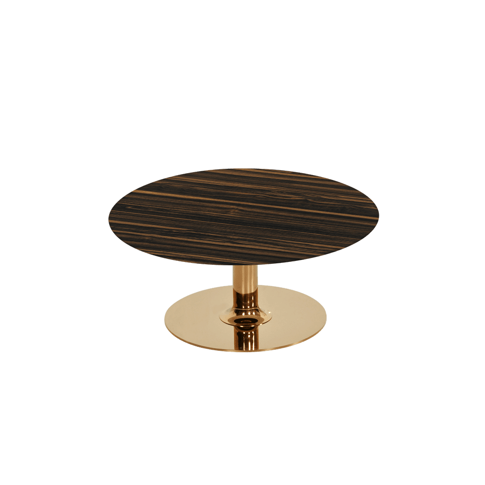 BELLA – Mix & Match Marble Coffee Table with Gold Coloured Stainless Steel Base (800mm)