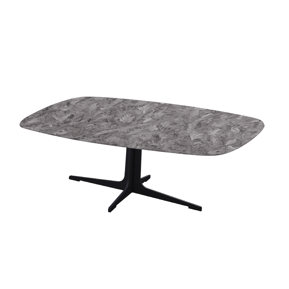 TARINA – Mix & Match Marble Coffee Table with Black Metal Leg (1200mm x 700mm)