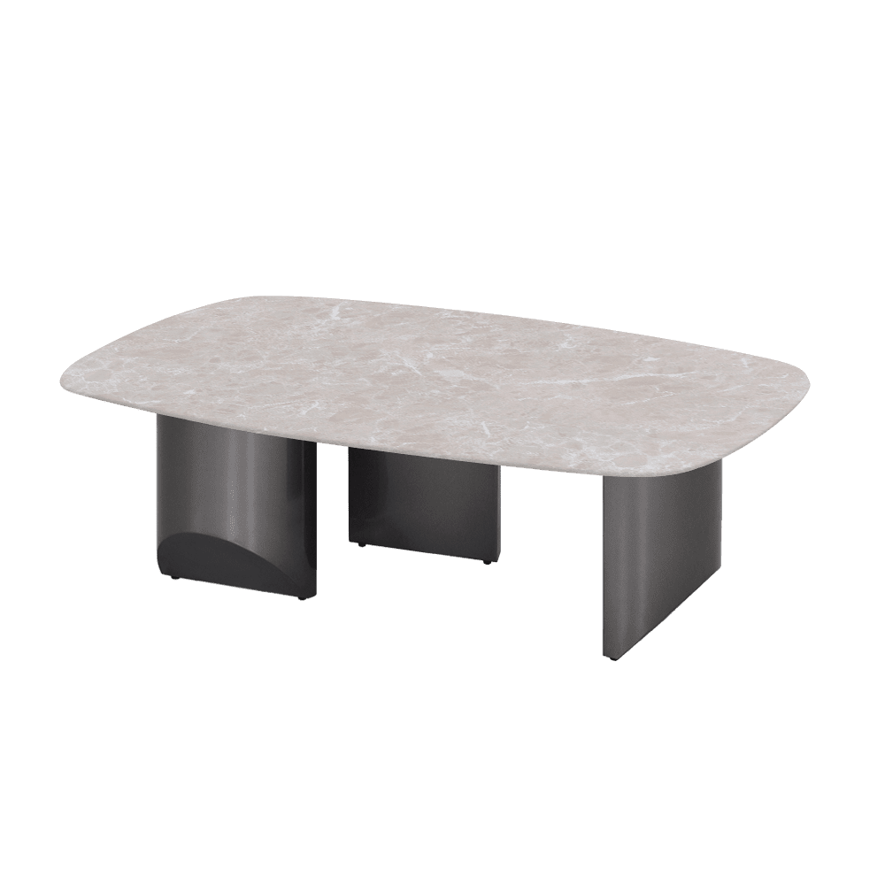 NOA – Mix & Match Marble Coffee Table with Stainless Steel Leg (1200mm x 700mm)