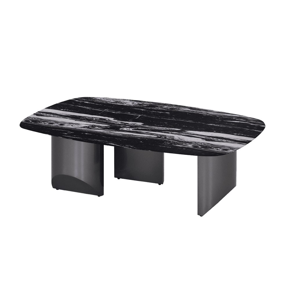 NOA – Mix & Match Marble Coffee Table with Stainless Steel Leg (1200mm x 700mm)