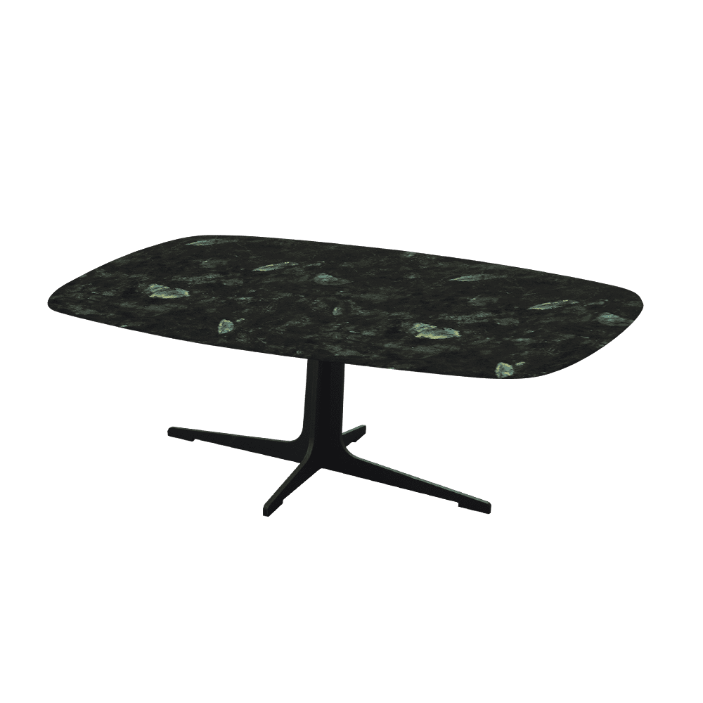 TARINA – Mix & Match Marble Coffee Table with Black Metal Leg (1200mm x 700mm)