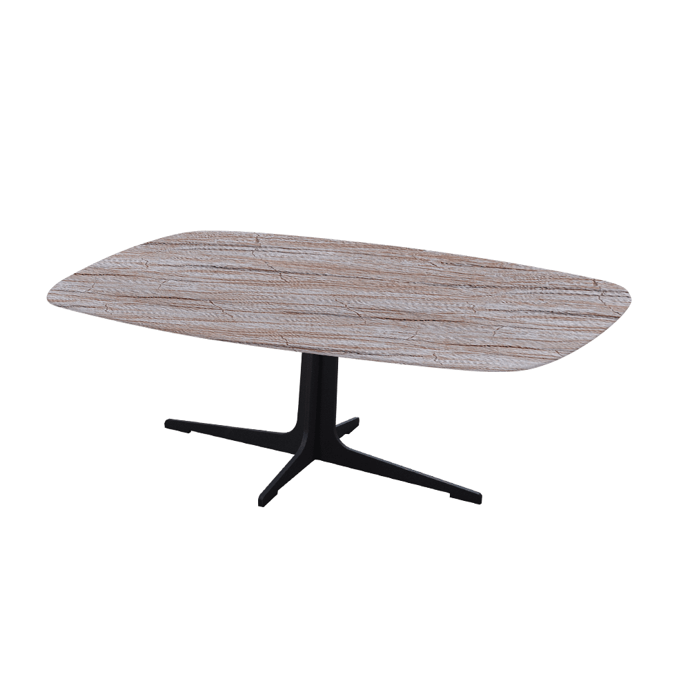 TARINA – Mix & Match Marble Coffee Table with Black Metal Leg (1200mm x 700mm)