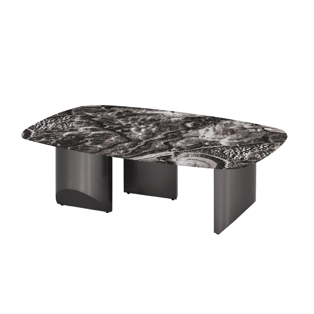 NOA – Mix & Match Marble Coffee Table with Stainless Steel Leg (1200mm x 700mm)