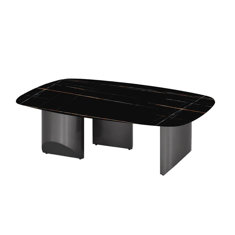 NOA – Mix & Match Marble Coffee Table with Stainless Steel Leg (1200mm x 700mm)