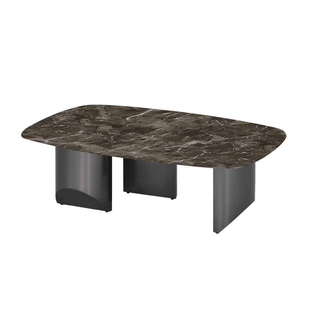 NOA – Mix & Match Marble Coffee Table with Stainless Steel Leg (1200mm x 700mm)