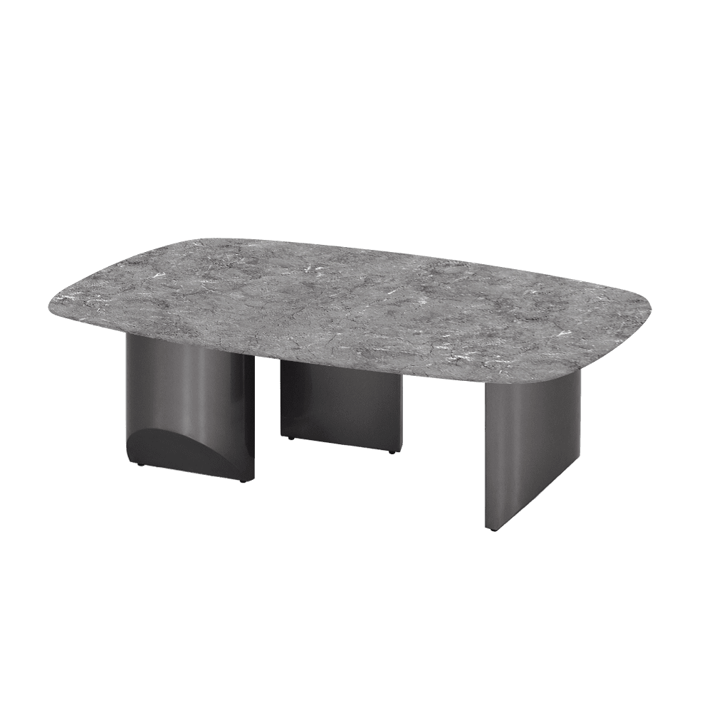 NOA – Mix & Match Marble Coffee Table with Stainless Steel Leg (1200mm x 700mm)