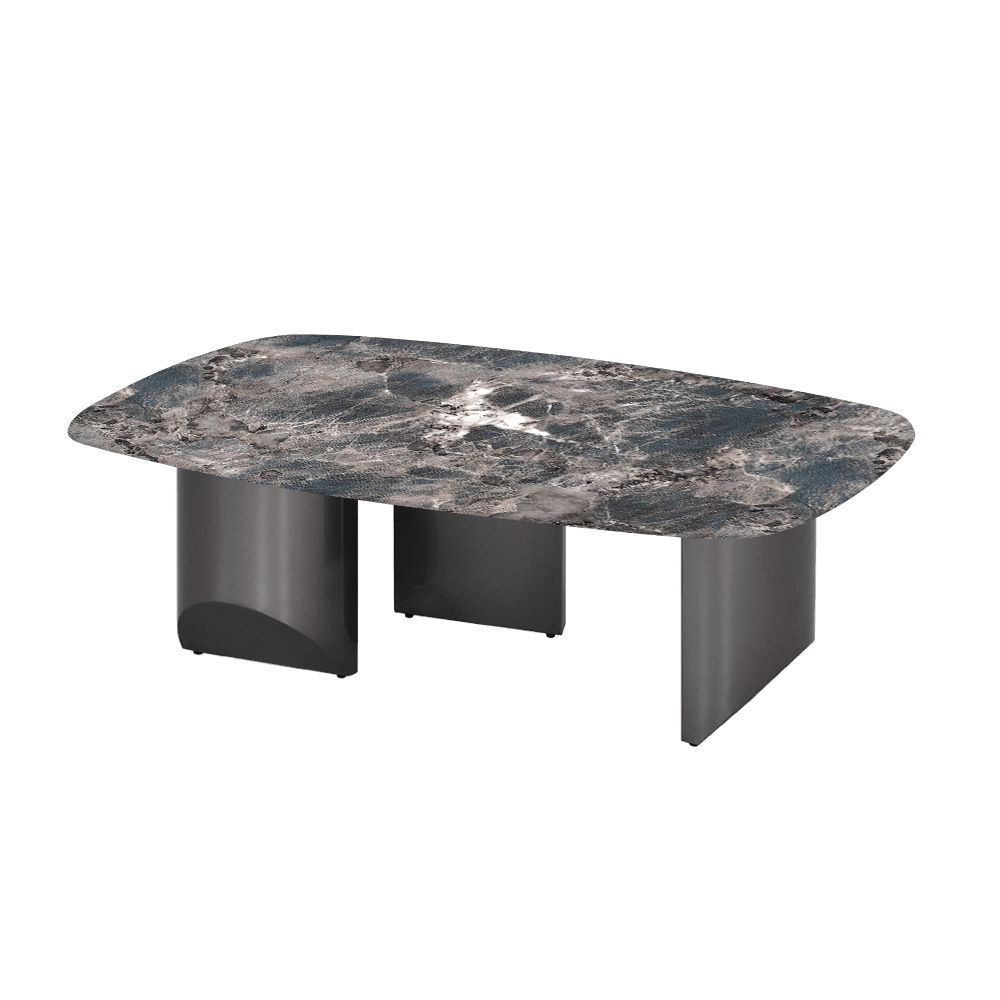 NOA – Mix & Match Marble Coffee Table with Stainless Steel Leg (1200mm x 700mm)