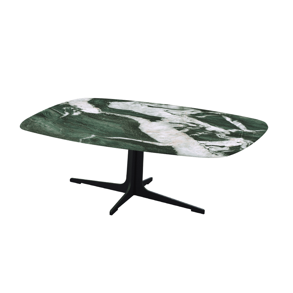 TARINA – Mix & Match Marble Coffee Table with Black Metal Leg (1200mm x 700mm)