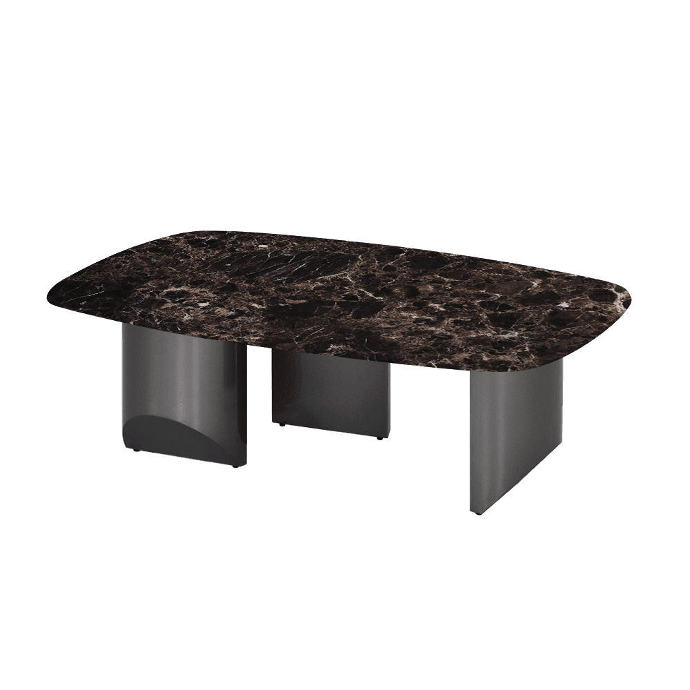 NOA – Mix & Match Marble Coffee Table with Stainless Steel Leg (1200mm x 700mm)