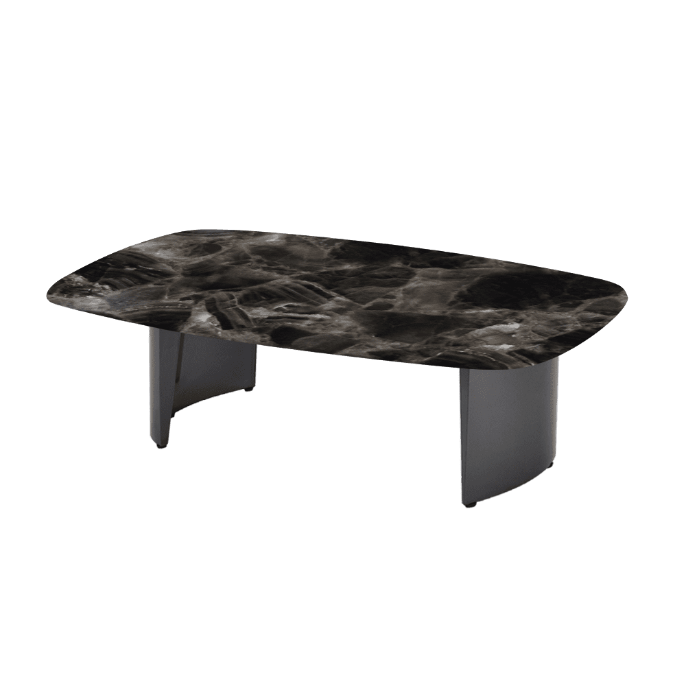 LUA – Mix & Match Marble Coffee Table with Stainless Steel Leg (1500mm x 700mm)