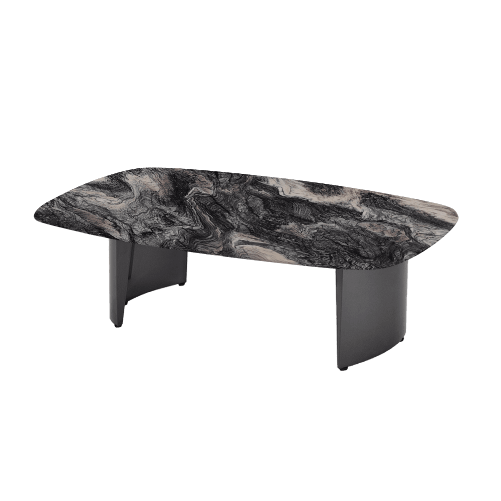 LUA – Mix & Match Marble Coffee Table with Stainless Steel Leg (1500mm x 700mm)