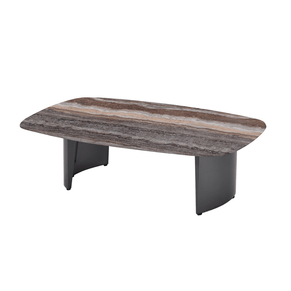 LUA – Mix & Match Marble Coffee Table with Stainless Steel Leg (1500mm x 700mm)