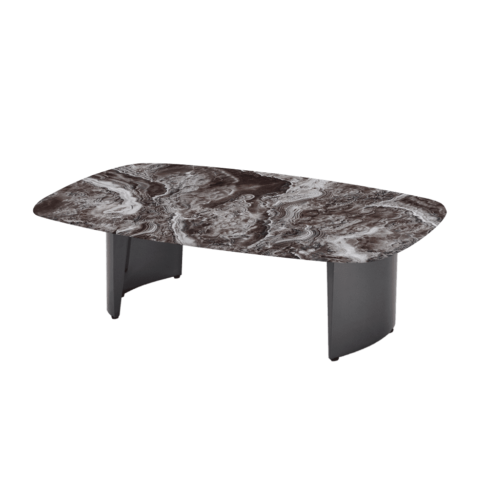 LUA – Mix & Match Marble Coffee Table with Stainless Steel Leg (1500mm x 700mm)