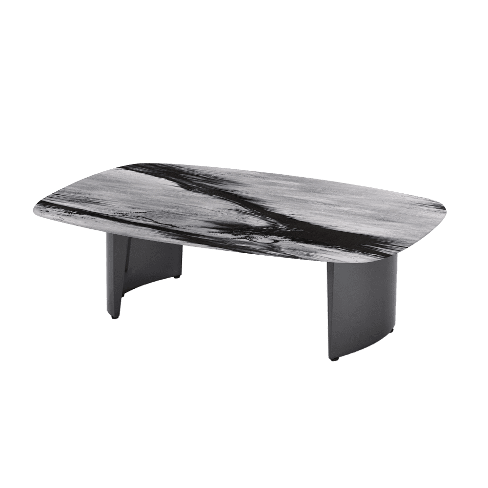 LUA – Mix & Match Marble Coffee Table with Stainless Steel Leg (1500mm x 700mm)