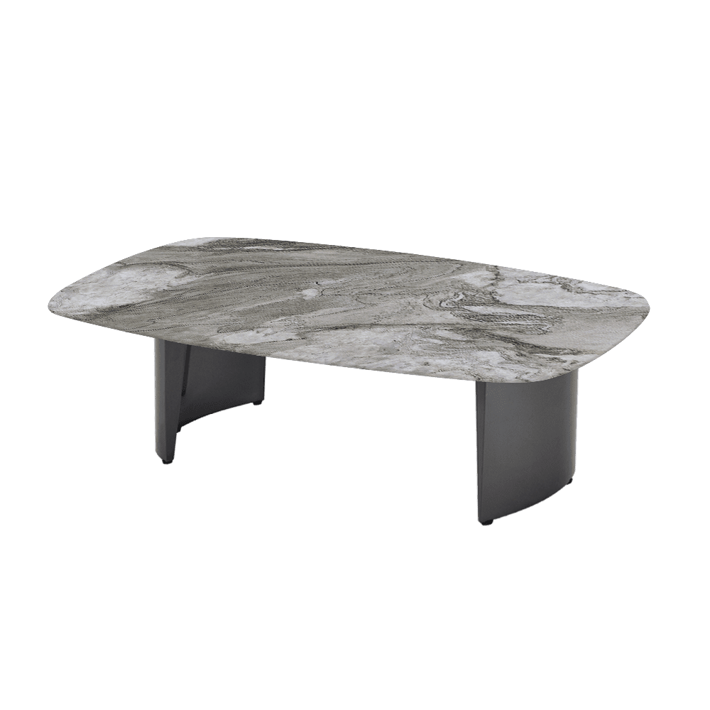 LUA – Mix & Match Marble Coffee Table with Stainless Steel Leg (1500mm x 700mm)
