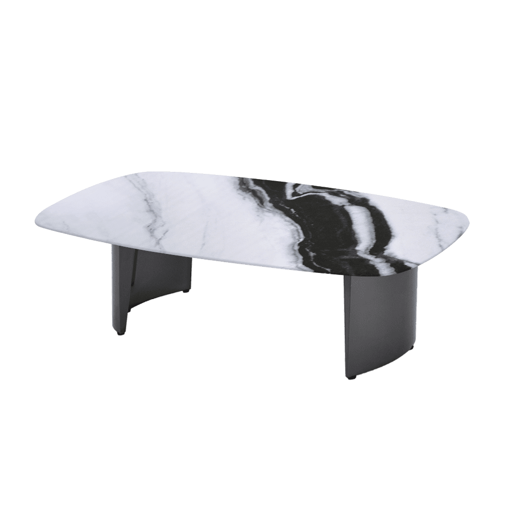 LUA – Mix & Match Marble Coffee Table with Stainless Steel Leg (1500mm x 700mm)