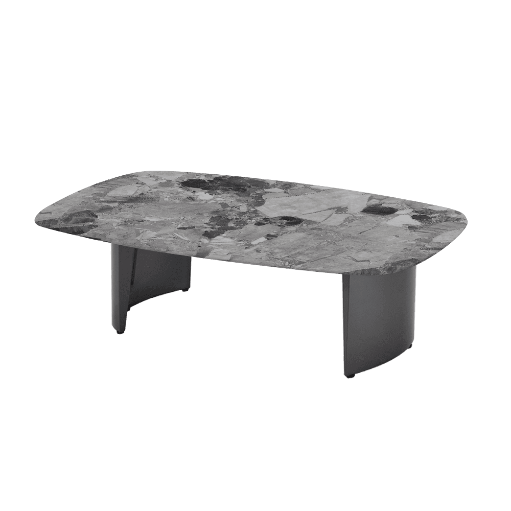 LUA – Mix & Match Marble Coffee Table with Stainless Steel Leg (1500mm x 700mm)
