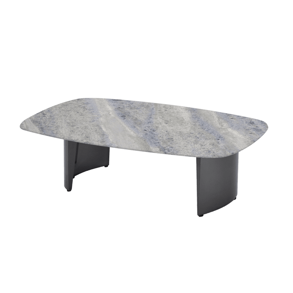 LUA – Mix & Match Marble Coffee Table with Stainless Steel Leg (1500mm x 700mm)