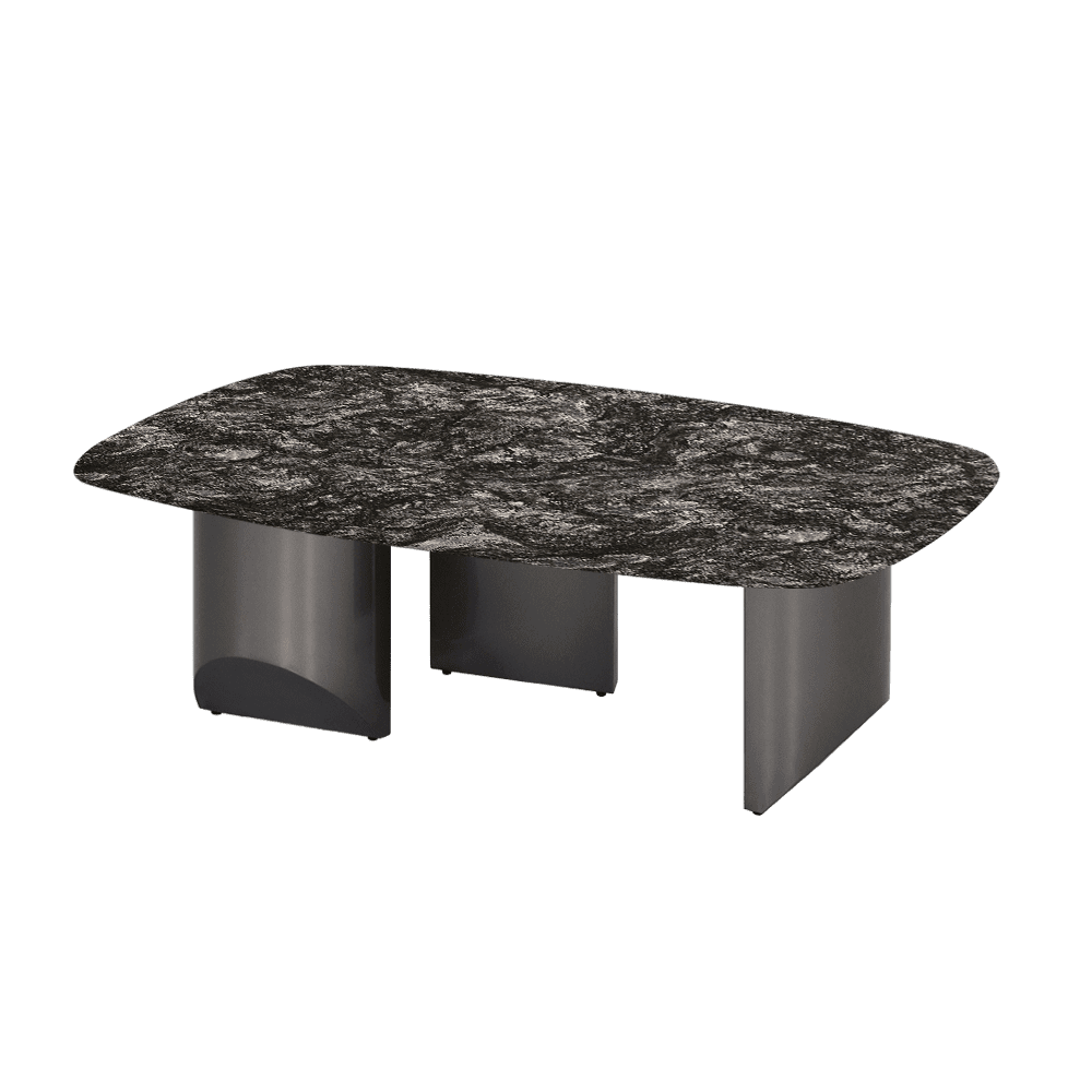 NOA – Mix & Match Marble Coffee Table with Stainless Steel Leg (1200mm x 700mm)
