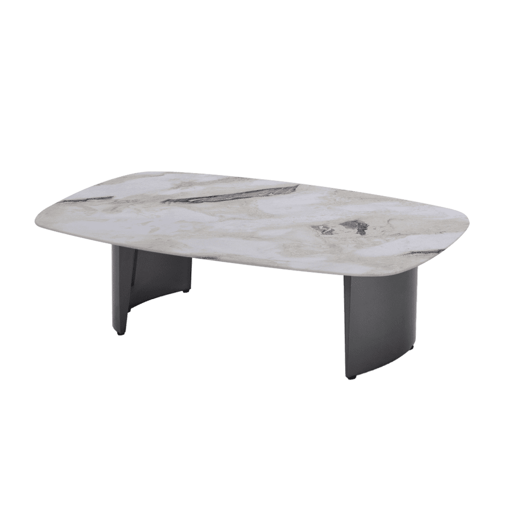 LUA – Mix & Match Marble Coffee Table with Stainless Steel Leg (1500mm x 700mm)