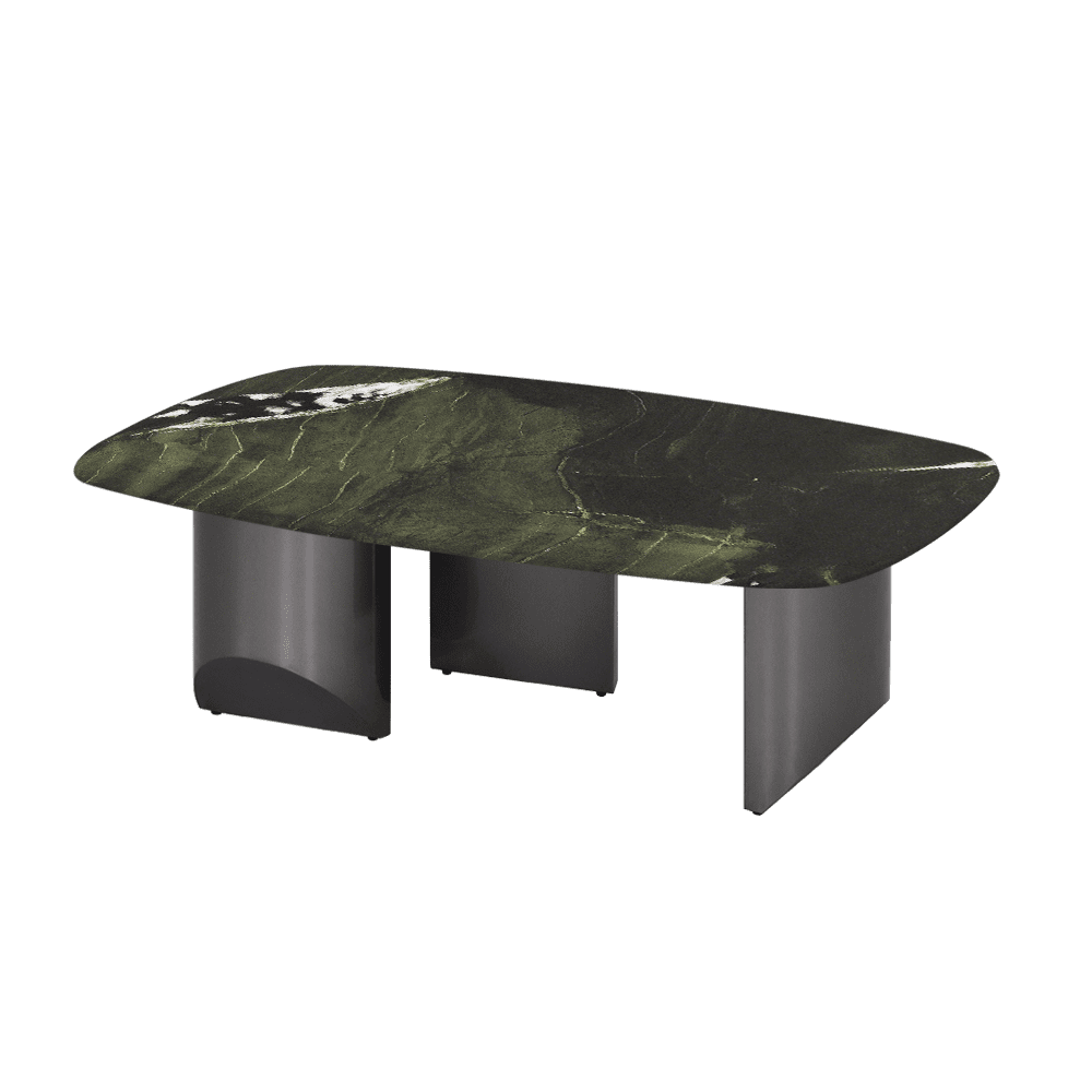NOA – Mix & Match Marble Coffee Table with Stainless Steel Leg (1200mm x 700mm)