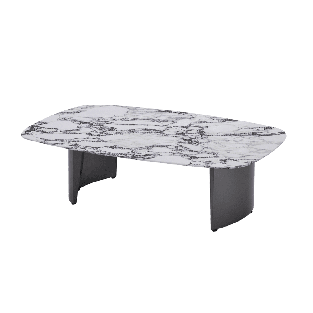 LUA – Mix & Match Marble Coffee Table with Stainless Steel Leg (1500mm x 700mm)