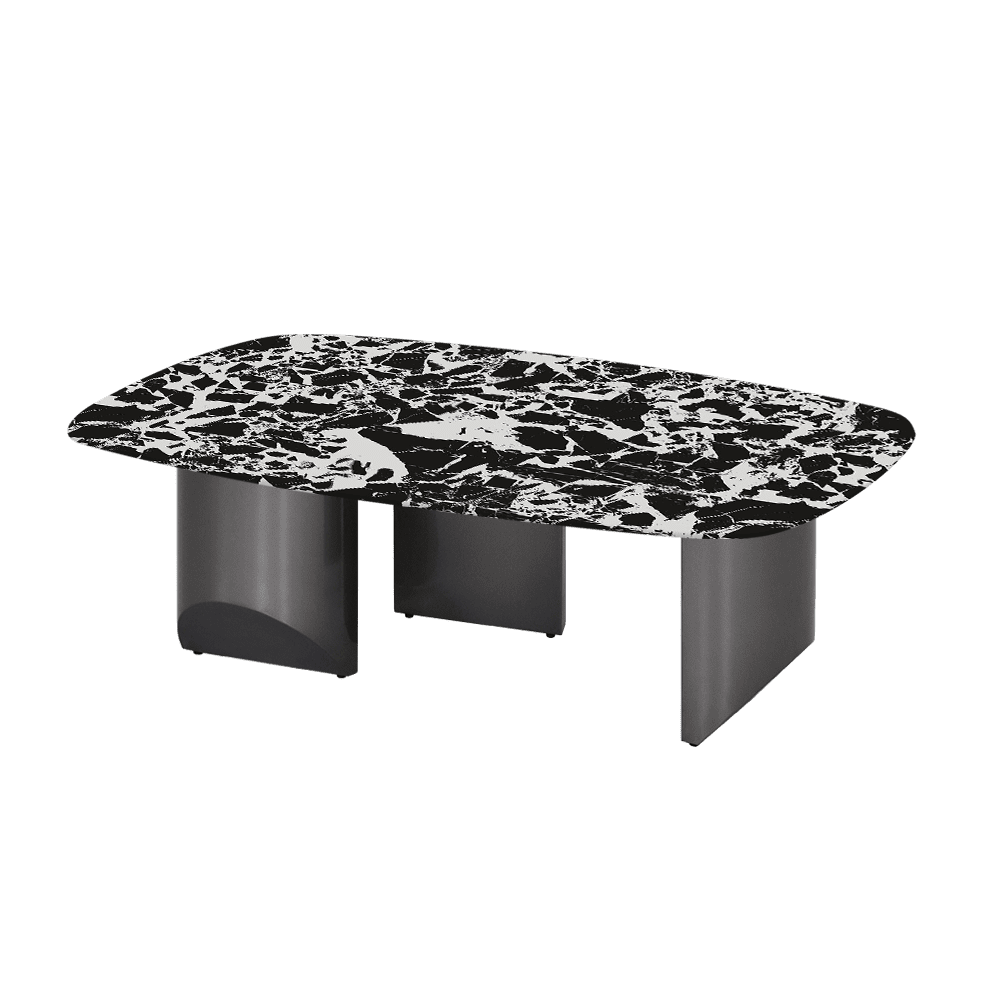 NOA – Mix & Match Marble Coffee Table with Stainless Steel Leg (1200mm x 700mm)