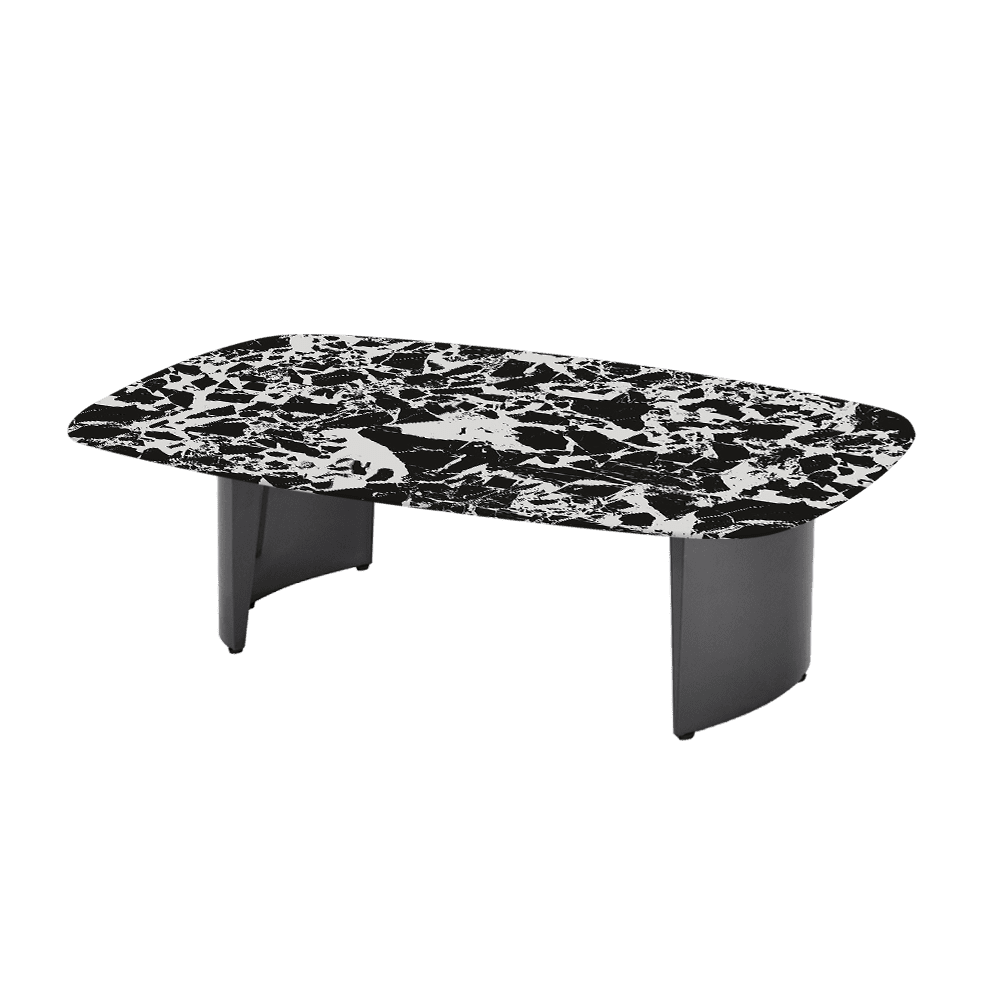 LUA – Mix & Match Marble Coffee Table with Stainless Steel Leg (1500mm x 700mm)