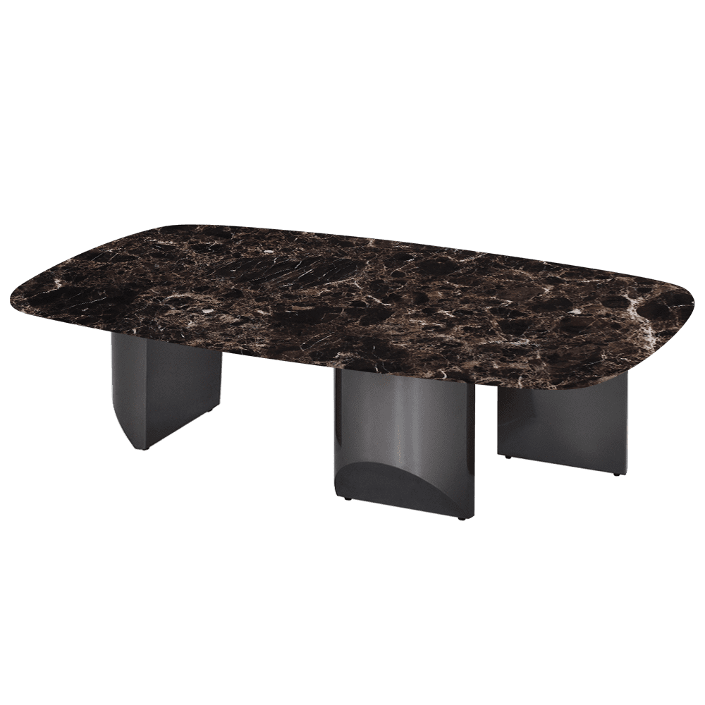 NOA – Mix & Match Marble Coffee Table with Stainless Steel Leg (1400mm x 800mm)