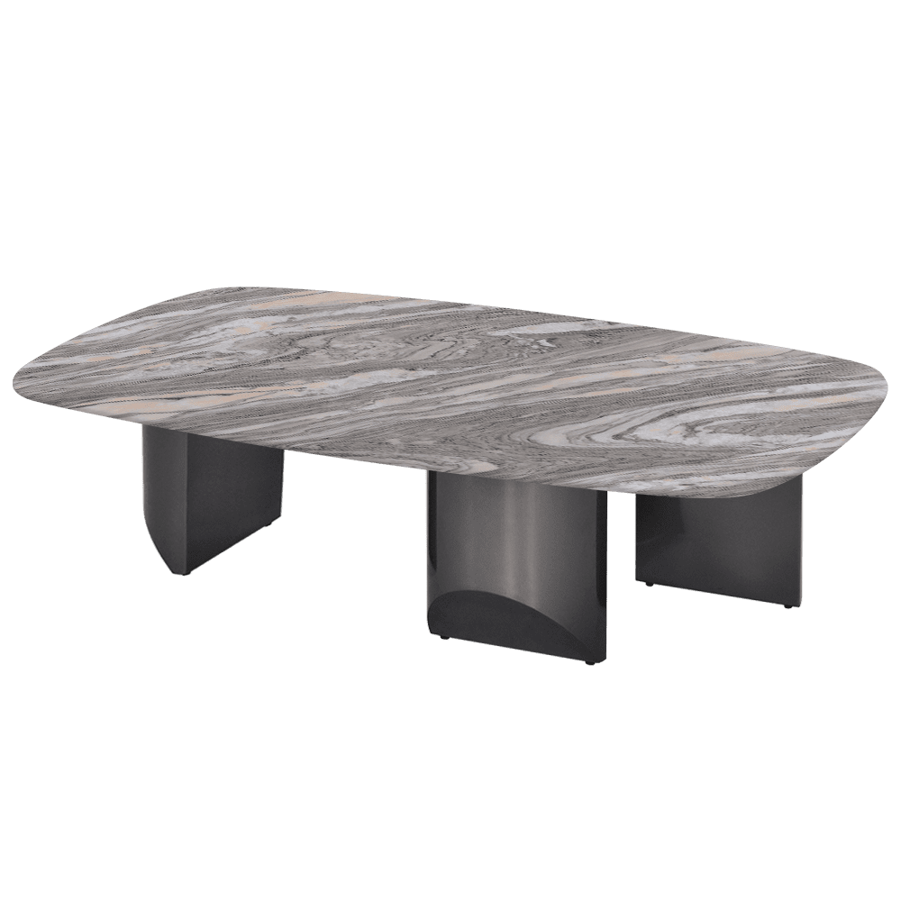 NOA – Mix & Match Marble Coffee Table with Stainless Steel Leg (1400mm x 800mm)