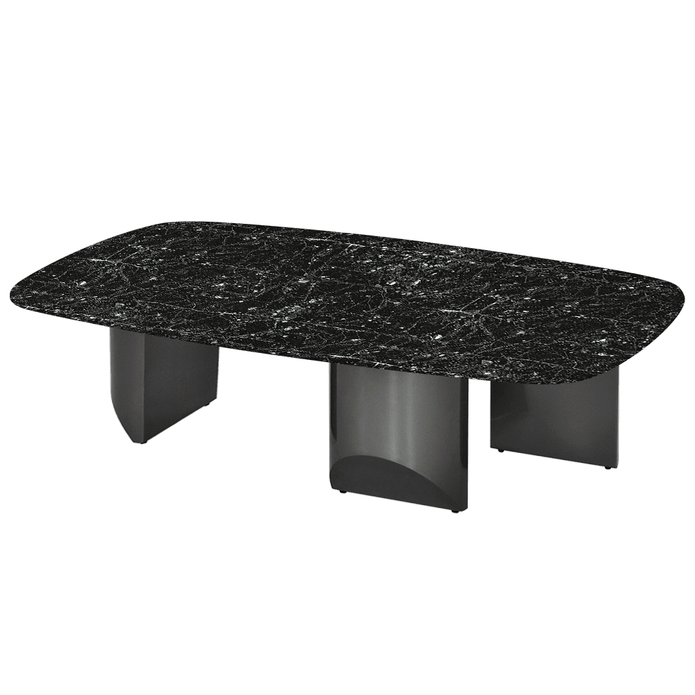 NOA – Mix & Match Marble Coffee Table with Stainless Steel Leg (1400mm x 800mm)