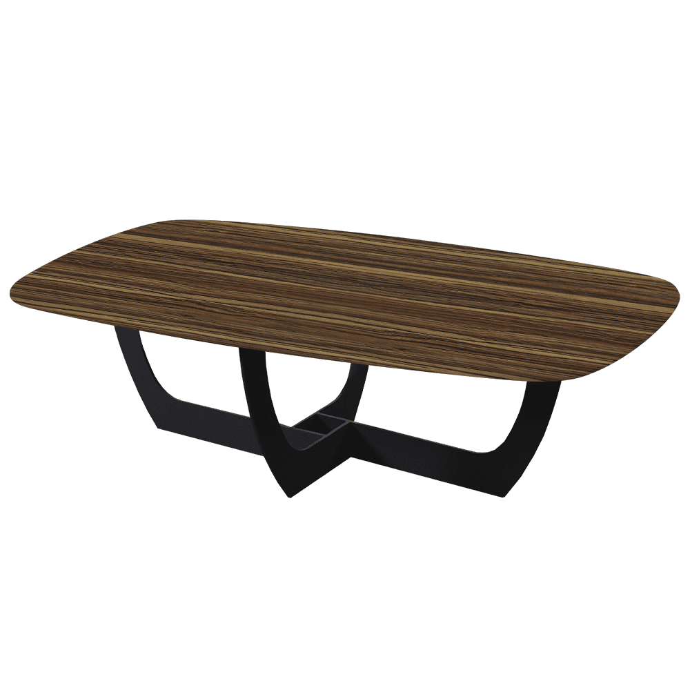 VIENNA – Mix & Match Marble Coffee Table with Black Metal Leg (1400mmx800mm)