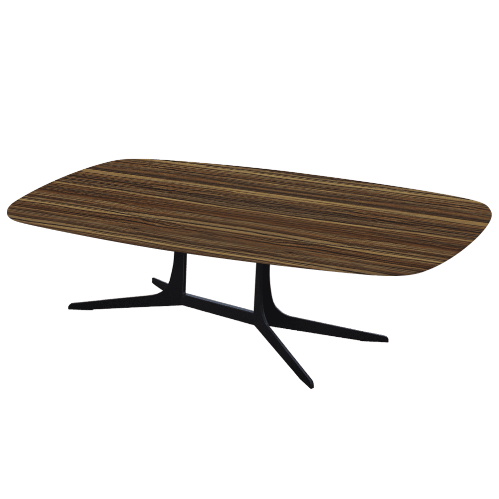 HANNA – Mix & Match Marble Coffee Table with Black Metal Leg (1400mm x 800mm)