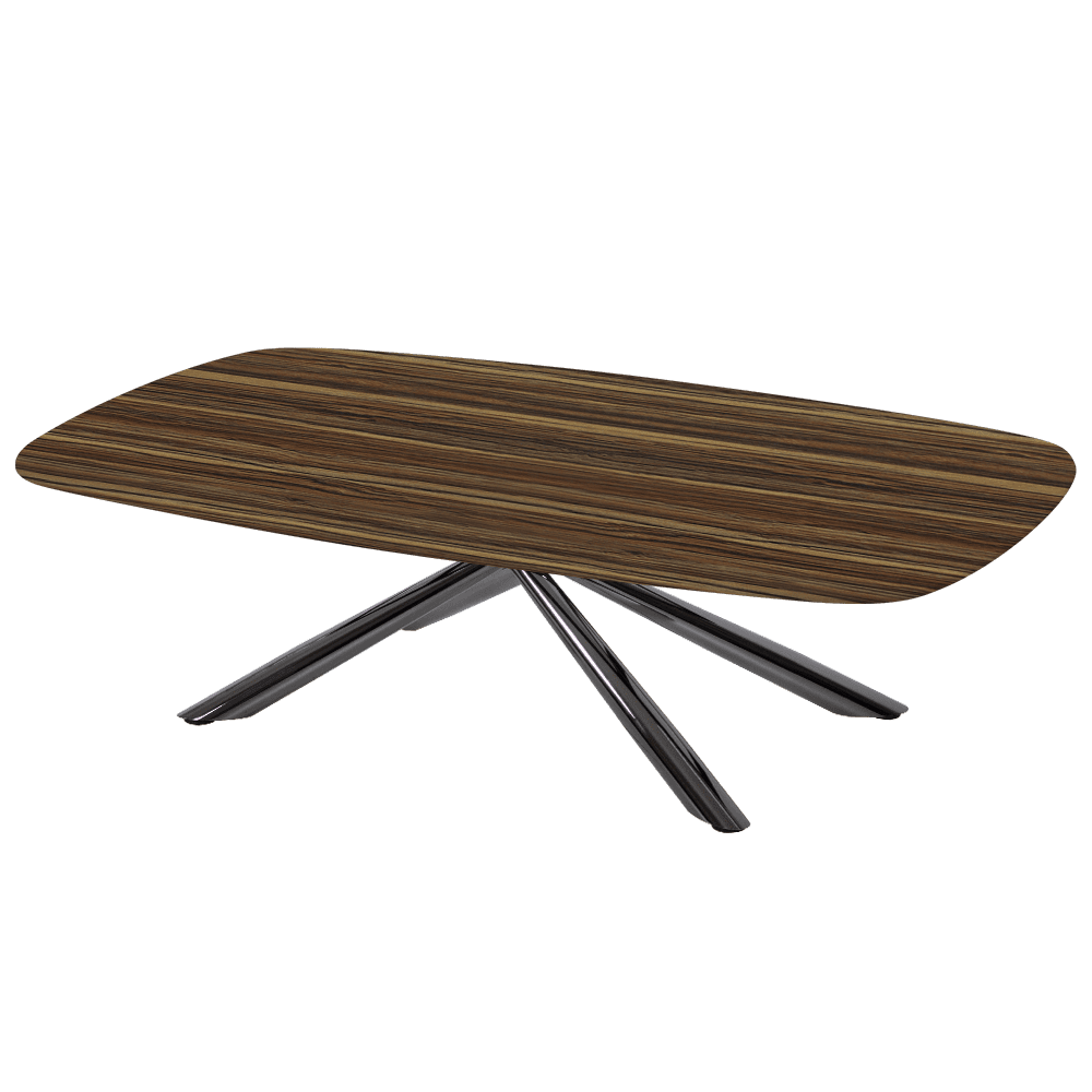 XYLIA – Mix & Match Marble Coffee Table with Black Glossy Metal Leg (1400mm x 800mm)