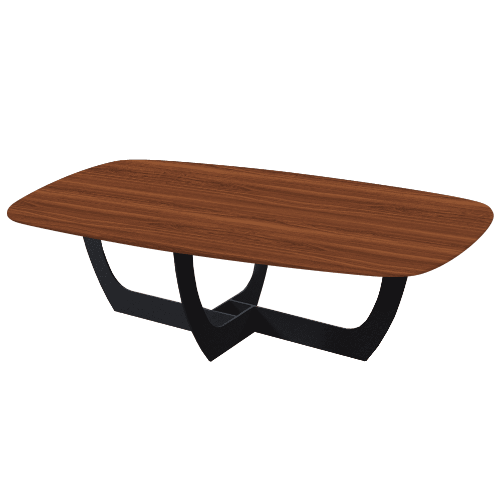 VIENNA – Mix & Match Marble Coffee Table with Black Metal Leg (1400mmx800mm)
