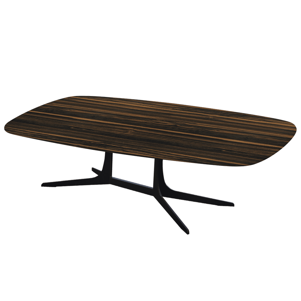 HANNA – Mix & Match Marble Coffee Table with Black Metal Leg (1400mm x 800mm)