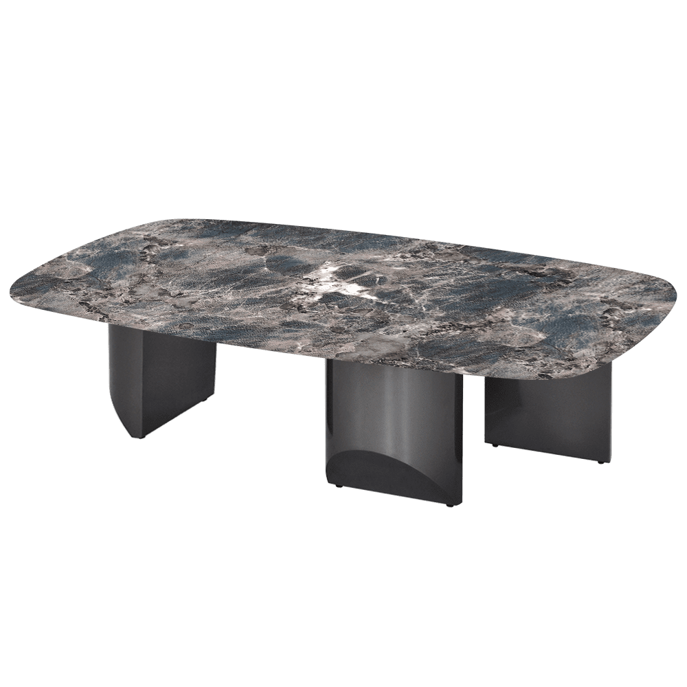 NOA – Mix & Match Marble Coffee Table with Stainless Steel Leg (1400mm x 800mm)