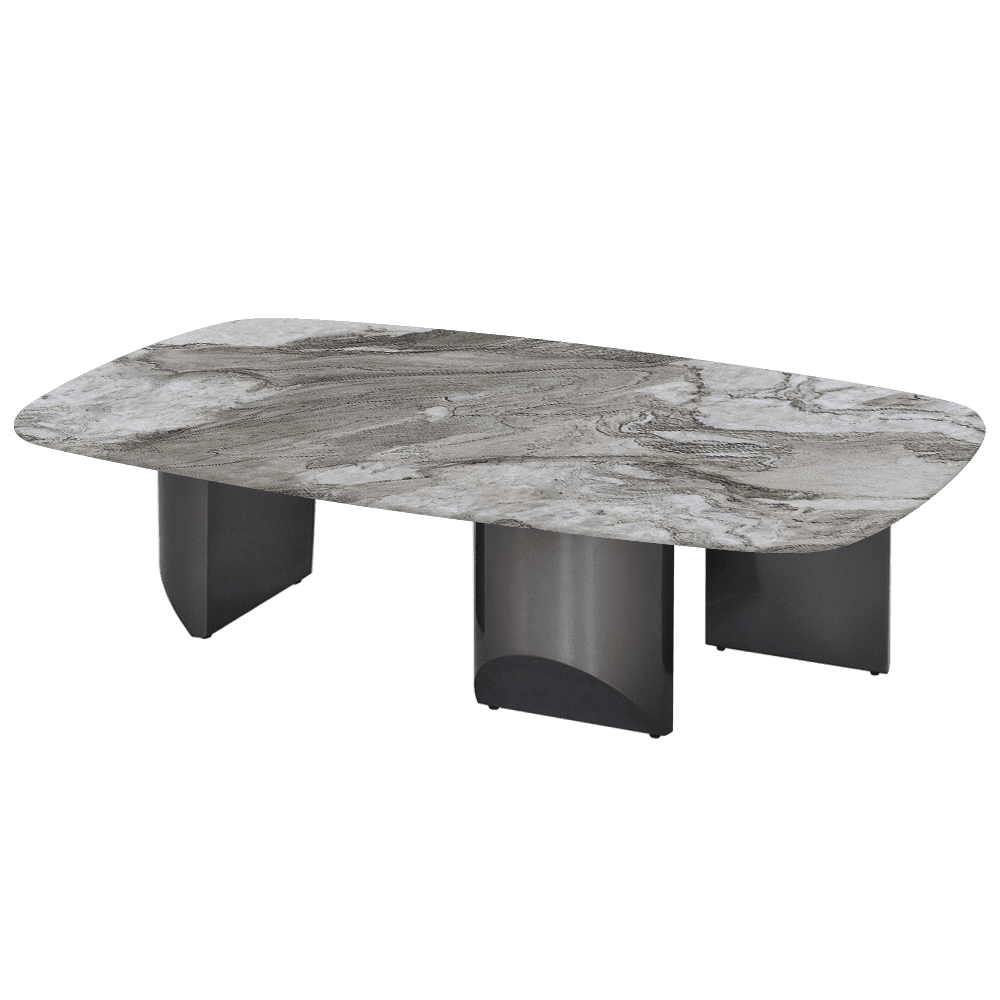 NOA – Mix & Match Marble Coffee Table with Stainless Steel Leg (1400mm x 800mm)