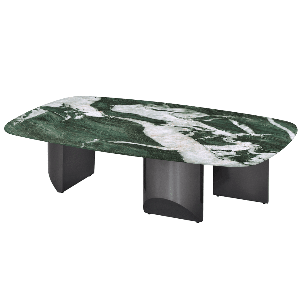 NOA – Mix & Match Marble Coffee Table with Stainless Steel Leg (1400mm x 800mm)