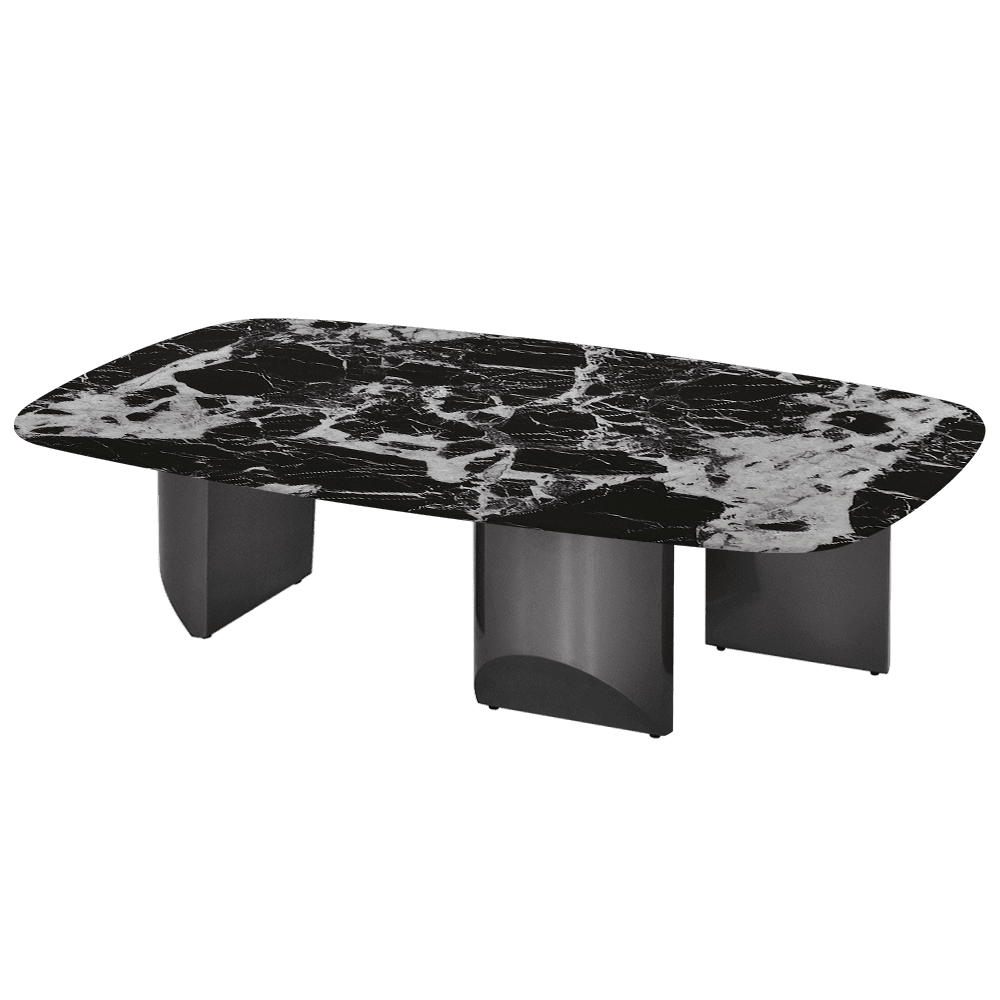NOA – Mix & Match Marble Coffee Table with Stainless Steel Leg (1400mm x 800mm)