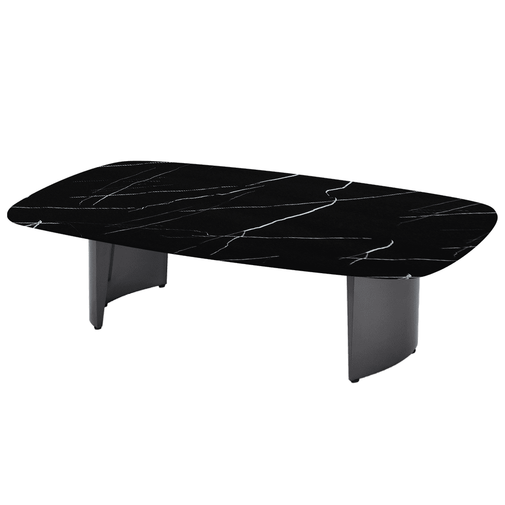 LUA – Mix & Match Marble Coffee Table with Stainless Steel Leg (1400mm x 800mm)