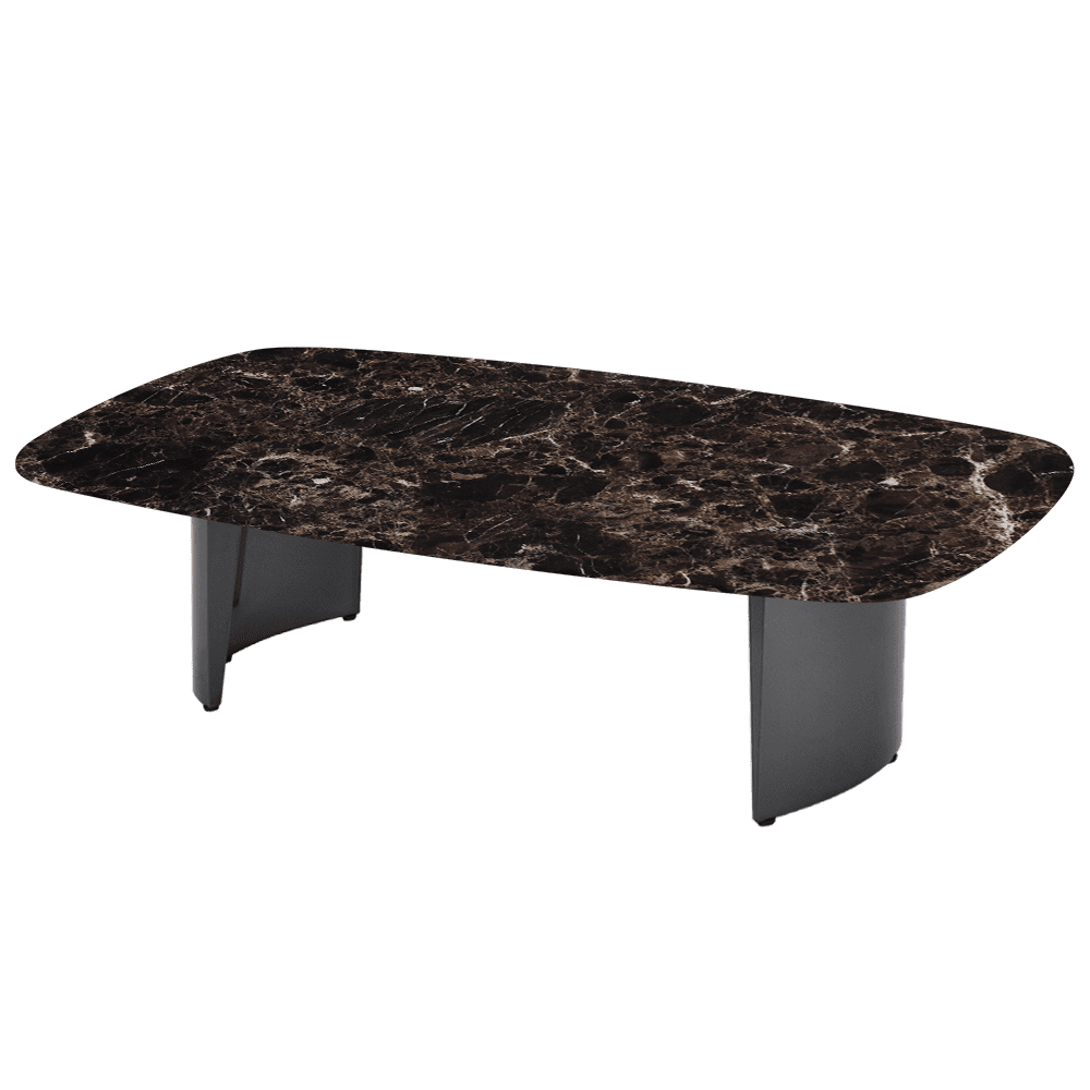 LUA – Mix & Match Marble Coffee Table with Stainless Steel Leg (1400mm x 800mm)