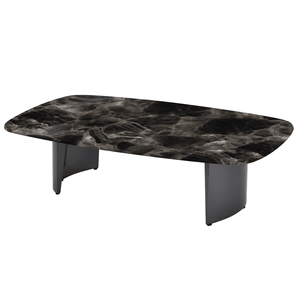 LUA – Mix & Match Marble Coffee Table with Stainless Steel Leg (1400mm x 800mm)
