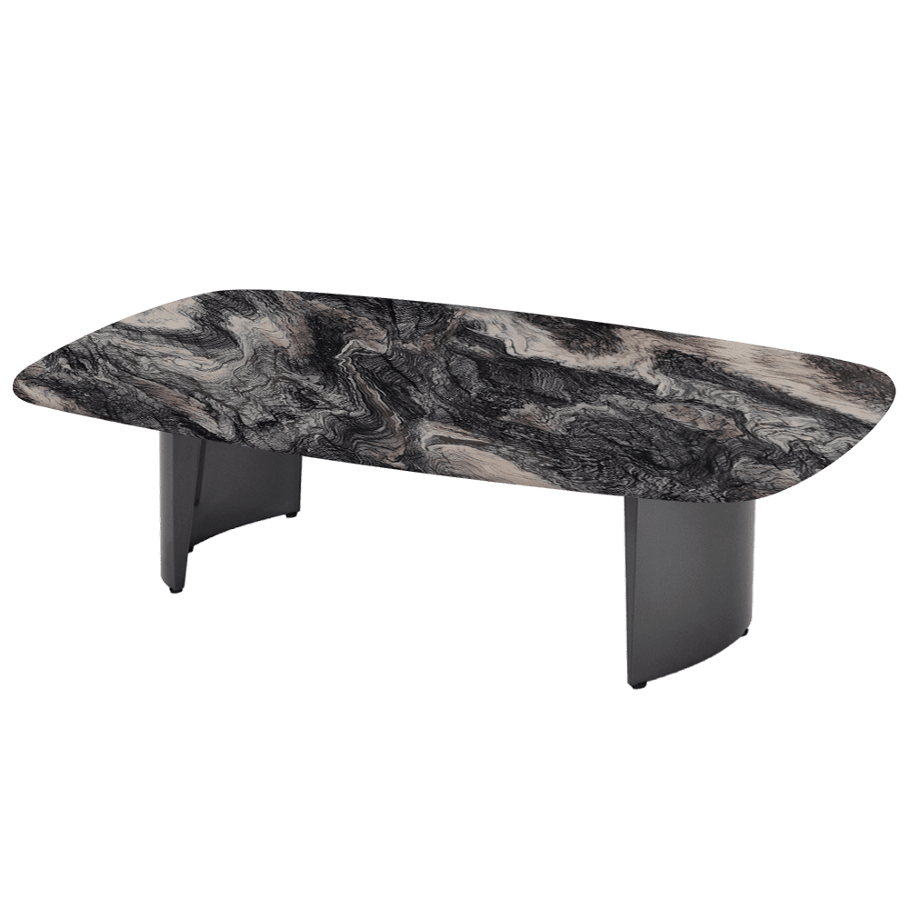 LUA – Mix & Match Marble Coffee Table with Stainless Steel Leg (1400mm x 800mm)