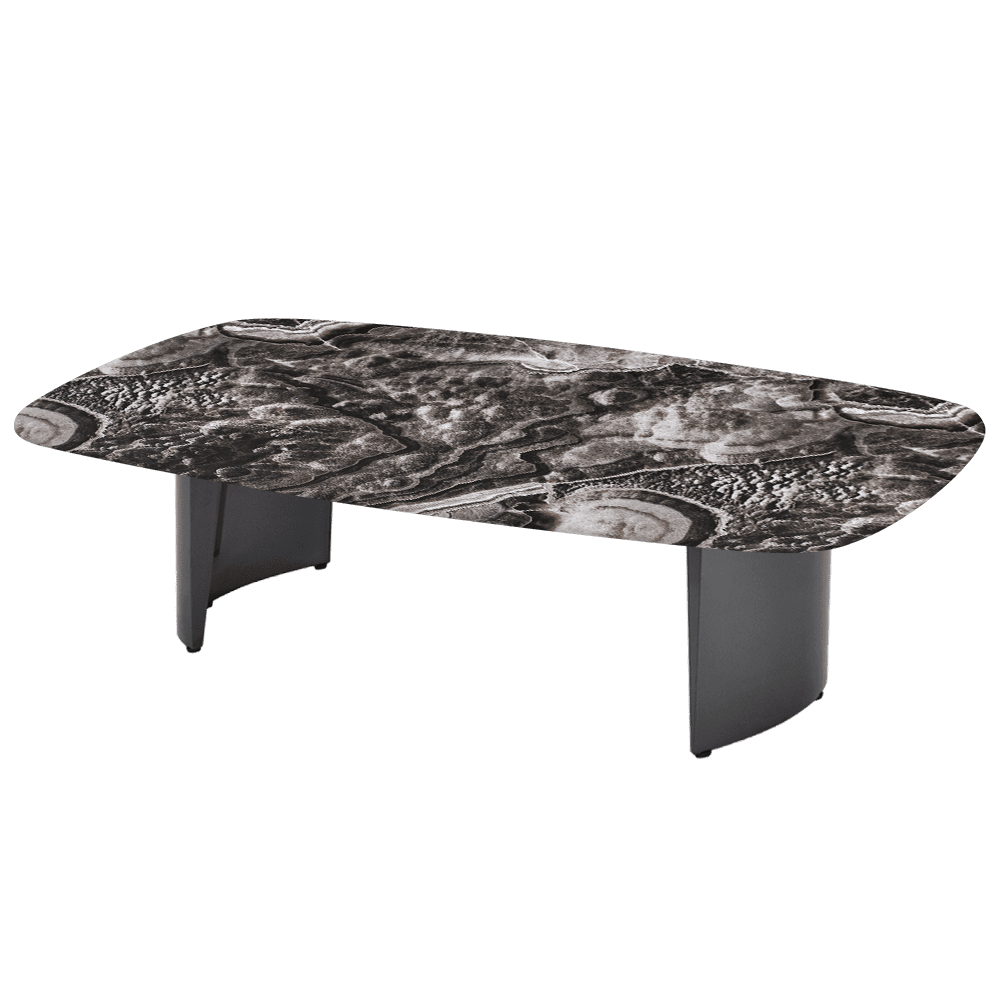 LUA – Mix & Match Marble Coffee Table with Stainless Steel Leg (1400mm x 800mm)