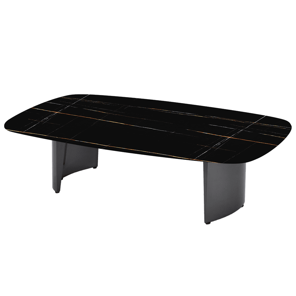 LUA – Mix & Match Marble Coffee Table with Stainless Steel Leg (1400mm x 800mm)